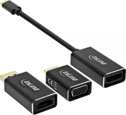 Attēls no Adapter USB InLine USB-C - DisplayPort Czarny (64109B)