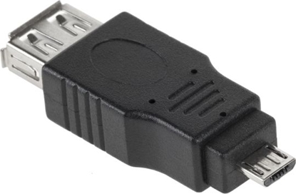 Attēls no Adapter USB LechPol microUSB - USB Czarny  (ZLA0869)
