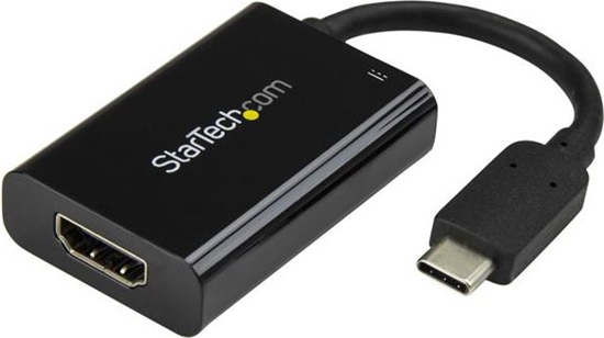 Picture of Adapter AV StarTech CDP2HDUCP USB-C - HDMI + USB-C Czarny  (CDP2HDUCP)
