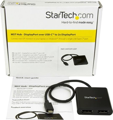 Attēls no Stacja/replikator StarTech USB-C (MSTCDP122DP)