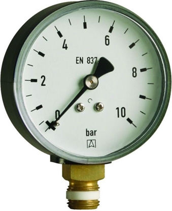 Изображение Afriso Manometr grzewczy RF 100 RAD 100mm 0 - 16bar 1/2" (63615)