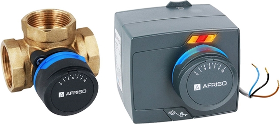 Picture of Afriso Zawór mieszajcy 3-drogowy ARV 385 ProClick DN32 RP1 1/4 z siownikiem elektrycznym ARM 343 ProClick (TG.AF-1338544)