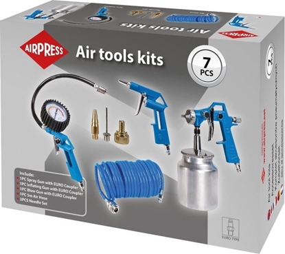 Изображение Airpress ZESTAW AKCESORIÓW PNEUMATYCZNYCH 7SZT.
