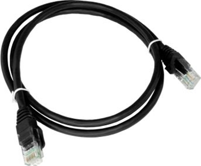 Attēls no Alantec Patch-cord U/UTP kat.6 PVC 5.0m czarny (KKU6CZA5)