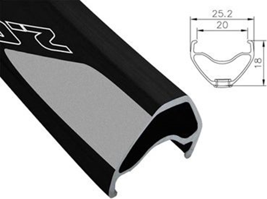 Picture of Alexrims Obrcz mtb EVO 2.0 27.5"x32otw. Tubeless Ready H.tarczowy kapslowana czarna (ALX-EVO202732)