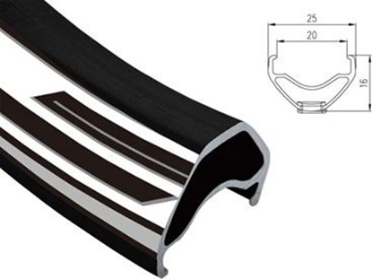 Picture of Alexrims Obrcz mtb SC PRO 29"x32otw. Tubeless Ready H.tarczowy kapslowana czarna (ALX-SC-PRO-2928)