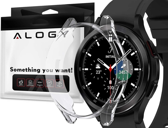 Picture of Alogy Etui silikonowe Alogy case do Samsung Galaxy Watch 4 Classic 42mm Przezroczyste