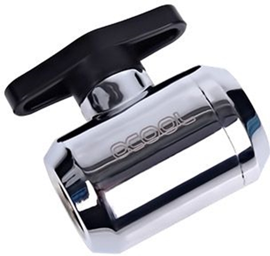 Изображение Alphacool zawór kulowy, G1 / 4, chrome (17141)