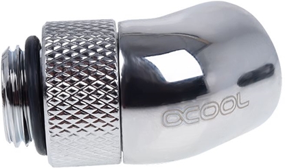 Attēls no Alphacool Zczka ktowa 45°, obrotowa, 1/4", chrom (17247)