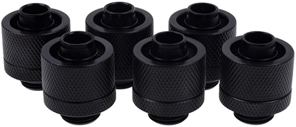 Attēls no Alphacool Zczki choinkowe 1/4" - 16/10mm, 6szt. czarne (17234)