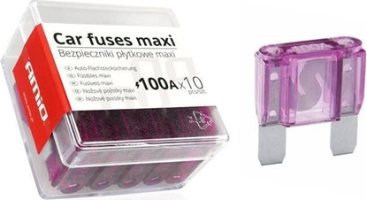 Изображение AMiO Bezpieczniki samochodowe MAXI pudeko 10szt 100A