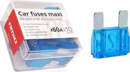 Изображение AMiO Bezpieczniki samochodowe MAXI pudeko 10szt 60A