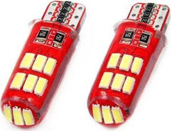 Picture of AMiO LED CANBUS 15SMD 4014 T10e (W5W) SILCA White 12V