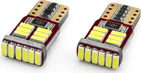 Picture of AMiO LED CANBUS 18SMD 4014 T10e (W5W) White 12V