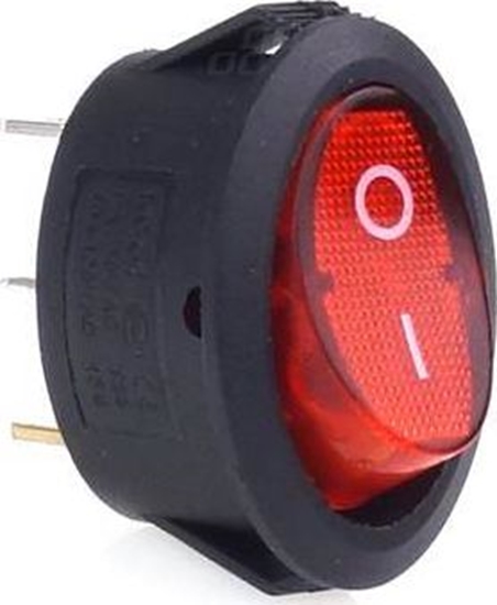 Picture of AMiO Wcznik czerwonym owalny 12V, 230V (z podwietleniem) BU01