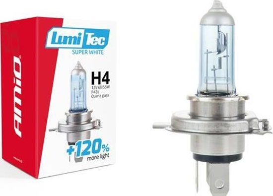 Изображение AMiO arówka halogenowa H4 12V 60/55W LumiTec SuperWhite +120%