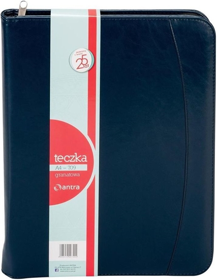 Picture of Antra Teczka A4 709 granatowa na suwak (233499)