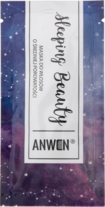 Изображение Anwen Anwen Maska do włosów nocna średnia porowatość Sleeping Beauty w saszetce - 10 ml