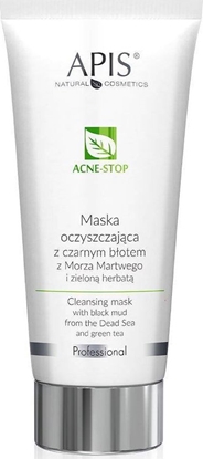 Изображение APIS Acne-Stop Maska Oczyszczająca Z Czarnym Błotem Z Morza Martwego I Zieloną Herbatą 200 ml