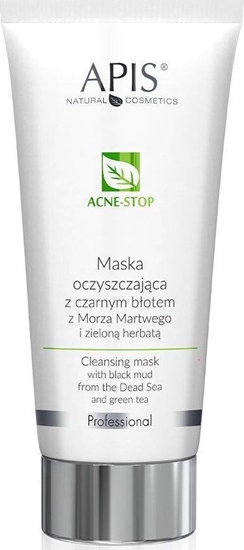 Изображение Apis Acne-Stop Maska Oczyszczajca Z Czarnym Botem Z Morza Martwego I Zielon Herbat 200 ml
