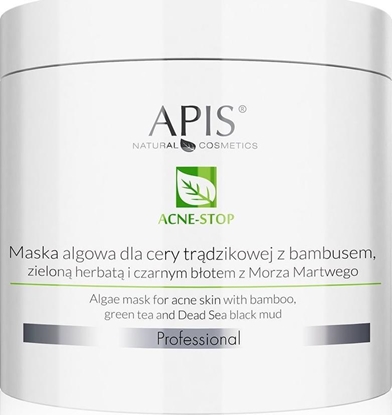 Picture of Apis APIS_Acne-Stop Algae Mask maska algowa dla cery trdzikowej z bambusem i zielon herbat 200g