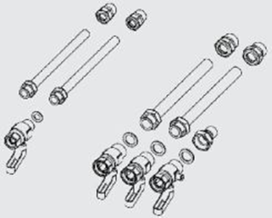 Picture of Ariston Zestaw przyczeniowy rurki z zaworami (3318435)