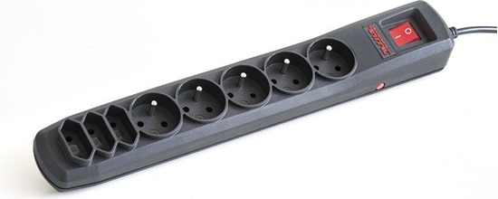 Изображение Listwa zasilajca Armac R8 przeciwprzepiciowa 8 gniazd 1.5 m czarna (R8/CZ/15)