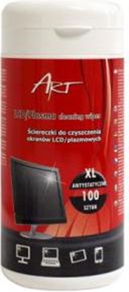 Picture of Art Chusteczki nawilane XL do czyszczenia ekranów LCD/TFT 100 szt. (AS-14)