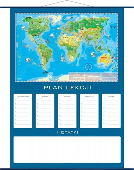 Picture of Artglob Plan lekcji - mapa Świat Młodego Odkrywcy