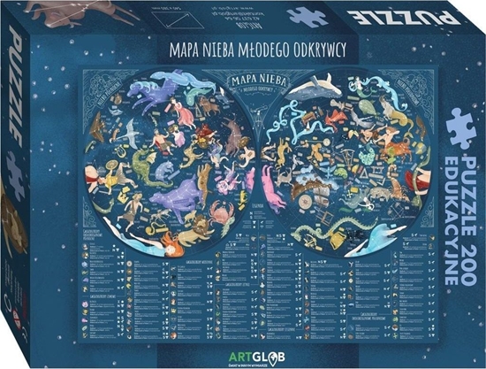 Picture of Artglob Puzzle 200 - Mapa Nieba Modego Odkrywcy