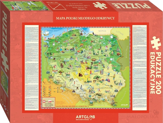 Picture of Artglob Puzzle 200 - Polska Modego Odkrywcy