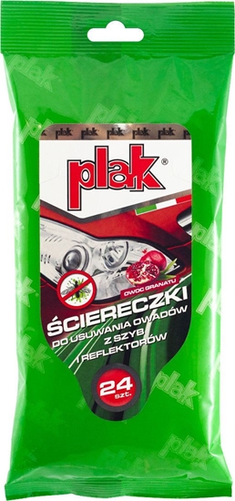 Изображение Atas Plak ciereczki do usuwania owadów z szyb i reflektorów Owoc Granatu - 24szt uniwersalny