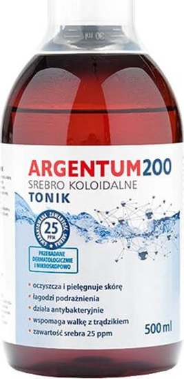 Picture of Aura Herbals Tonik do twarzy Argentum 200 25PPM Srebro Koloidalne 500ml