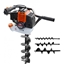 Attēls no AWTools Wiertnica spalinowa do gleby 2,95KM AW80040 + 3 wierta