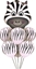 Изображение Balon zebra foliowy 60x70cm + 6 balonów