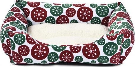 Picture of Barry King Legowisko dla psa, czerwono/zielone kwiaty, 60x48cm,