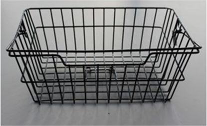 Attēls no Basil Kosz na tylny baganik BASKET-3 Bottom hooks, stalowy czarny (BAS-11018)