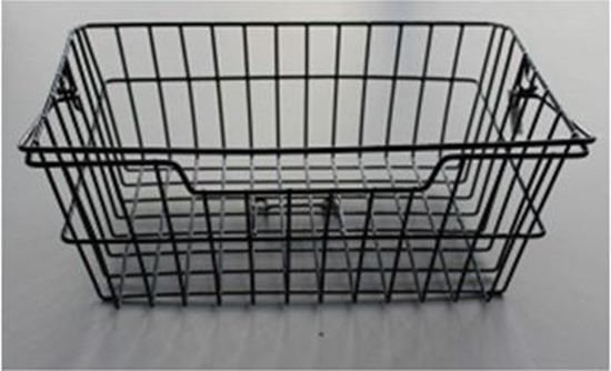 Picture of Basil Kosz na tylny baganik BASKET-3 Bottom hooks, stalowy czarny (BAS-11018)