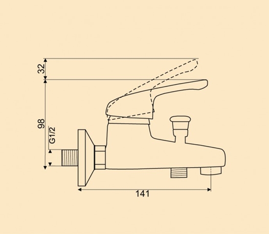 Picture of Bateria wannowa Hydroland Joker cienne chrom (5900308736340)