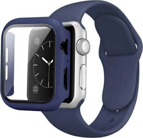 Picture of Beline Beline pasek Apple Watch Silicone 38/40/41mm blue colour + case