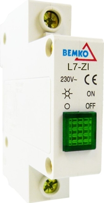 Picture of Bemko Kontrolka sygnalizacyjna1-fazowa zielona Wskaźnik obecności fazy lampka A15-L7-ZI Bemko 2006
