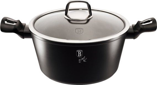 Picture of Berlinger Haus Garnek z pokrywk 24 cm 4.1 L Black Silver Collection BH/1852