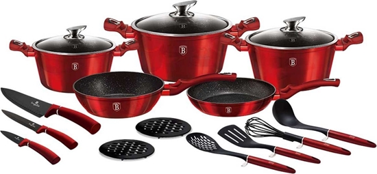 Picture of Berlinger Haus Zestaw garnków METALLIC BURGUNDY [BH-6162]