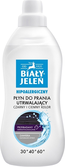 Picture of Biały Jeleń Biały Jeleń Hipoalergiczny Płyn do prania utrwalający - czarny i ciemny kolor 1L