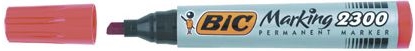 Изображение Bic marker permanent 2300 kocówka cita czerwony