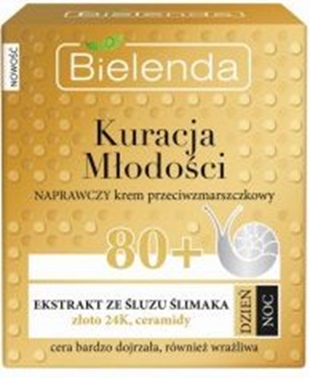 Attēls no Bielenda Kuracja Modoci 80+ Naprawczy krem przeciwzmarszczkowy na dzie i noc 50ml