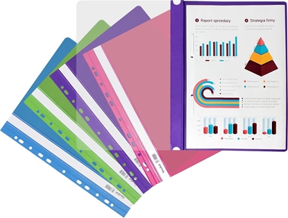 Picture of Biurfol Skoroszyt A4 twardy zawieszany - fioletowy op.20szt