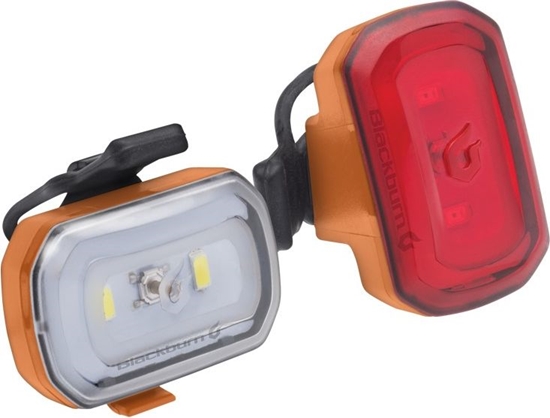 Picture of Blackburn Zestaw lampki Click USB przód 60 lumenów, ty 20 lumenów pomaraczowe