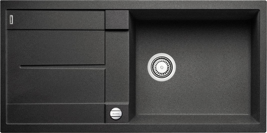 Picture of Zlewozmywak Blanco Metra XL 6 S Silgranit antracyt z korkiem automatycznym (515286)