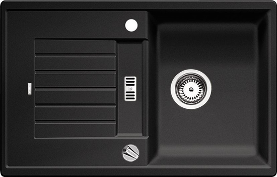 Изображение Zlewozmywak Blanco Zia 45 S Silgranit antracyt z korkiem automatycznym (514724)